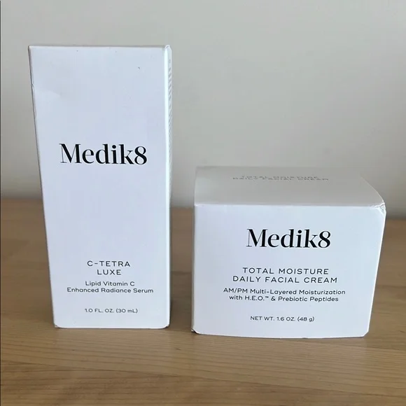 C-Tetra Luxe Serum and Total Moisture Cream Set - White - Picture 2 of 7